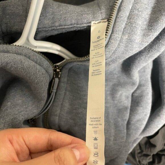 Lululemon Scuba Hoodie Light Cotton FleeceSize 6 - Picture 9 of 10